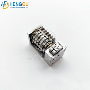 Máquina de numeración de 6 dígitos Cicero 4x8, tipo gótico hacia atrás, últimos 2 bits, máquina de impresión Offset ajustable, piezas de repuesto - Product Image 6