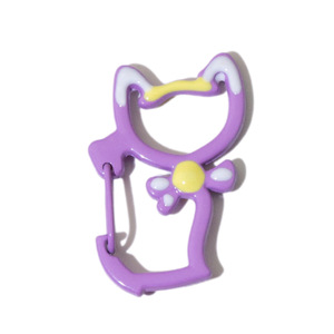 Llavero Mosquetón Esmaltado con Forma de Gato Kawaii, Clip Metálico Multicolor para Llavero, Colgante de Bolso, Accesorio para Mochila, Compra al por Mayor - Product Image 6