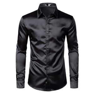 flower embroidered dress white Custom Fitted Dress Shirt main image 0
