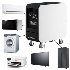 เครื่องกำเนิดไฟฟ้าพลังงานแสงอาทิตย์ LiFePO4 10000W 5000W 10KWh พร้อมตัวควบคุม MPPT จั๊มสตาร์ท ไฟฉาย คลื่นไซน์บริสุทธิ์ สำหรับใช้ในบ้าน - Product Image 1