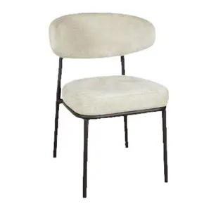 Factory Wholesale Velvet Dining Chairs Designer Style Living Room Backrest Chair and Minimalist Casual Dining Table Set