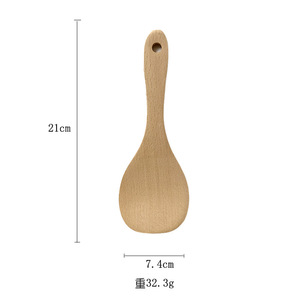 Wooden Spatula <b>Set</b> 6 Pieces Long Handle Lightweight Cooking Utensils Spoon And Spatula Kit - Product Image 5