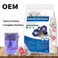 Sachets de thé aux fleurs de pois papillon séchées naturelles, détoxifiant du foie, protection de la vue, thé pour soulager la fatigue oculaire, thé aux herbes