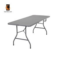 Meilleur prix pour table de jardin pliante, table pliante blanche pour balcon, table pliante de valise pour extérieur