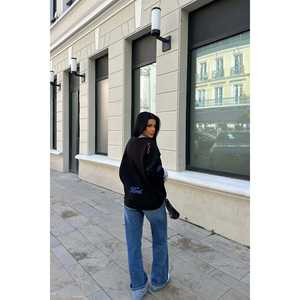 Sweat-shirt et sweat à capuche noir avec inscription Ford Mustang pour femme - Product Image 1