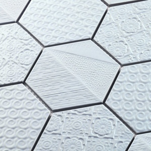 Carreaux Salle De Bain <span class=keywords><strong>Carrelage</strong></span> de mosaïque hexagone bleu clair Carrelages de céramique pour salle de bain et <span class=keywords><strong>toilettes</strong></span> - Product Image 3