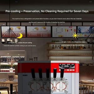 Máquina de helado suave para el hogar, máquina comercial pequeñ<span class=keywords><strong>a</strong></span> de cinco cabezales para pequeños negocios - Product Image 3