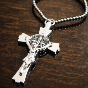 Portachiavi Personalizzato in Lega di Zinco Impermeabile con Incisione Laser a Croce Cristiana per Uomo a Prezzo di Fabbrica - Product Image 3