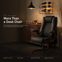 Chaise de bar à double usage, chaise de bureau réglable en hauteur, chaise pivotante en cuir véritable matelassé diamant avec roulettes à vérin à gaz