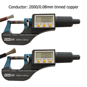 सी 10 एमवर्ग 2000/0. 08tc od7.2mm उच्च तापमान लचीला सिलिकॉन बैटरी वायर - Product Image 3