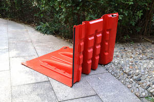Barriera temporanea barriera di protezione contro le inondazioni acqua barriera Garage portatile Abs barriera di plastica Anti allagamento - Product Image 5