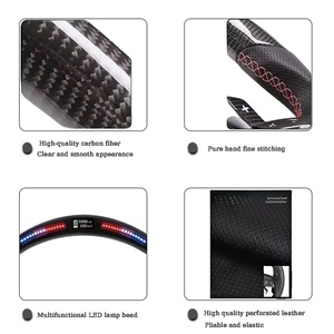Volant de voiture pour Audi A1 A3 A4 A5 A6 B8 B8.5 B9 C6 S3 S4 S5 S6 S7 <span class=keywords><strong>RS3</strong></span> RS4 RS5 RS6 RS7 S8 Volant en fibre de carbone - Product Image 5