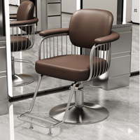 Chaise de salon de coiffure confortable pour femmes, en cuir PU, design contemporain, usage commercial, hôtel, hôpital