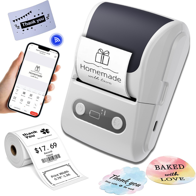 Mini Receipt Thermal Printer for Android & Tablet PC Blue-tooth Printing with Free APP & Program for Shop Managers