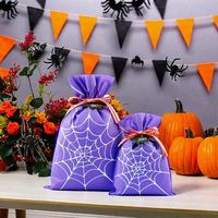 Vente en gros personnalisable indien Halloween citrouille bonbons présent sac non tissé personnalisable indien sacs-cadeaux