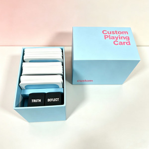Fournisseur direct d'impression en usine 	 Jeu <span class=keywords><strong>de</strong></span> cartes à boire personnalisé OEM en gros, 3 <span class=keywords><strong>jeux</strong></span> <span class=keywords><strong>de</strong></span> cartes avec boîte <span class=keywords><strong>de</strong></span> rangement, cartes à jouer pour adultes pour soirées - Product Image 1