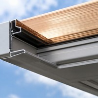 Abri de stationnement pour 2 voitures Angye, moderne et luxueux, personnalisé pour villa, avec toit en aluminium thermolaqué et auvent imperméable