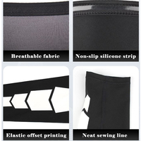 Manchon de compression pour mollet Spot Sports en Spandex et Nylon, léger, respirant, avec bande antidérapante