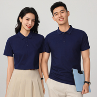 Polo en coton pour homme à col rabattu, taille européenne personnalisée, séchage rapide, antistatique, cadeau promotionnel, publicité, manches courtes