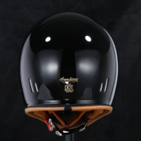 Pour Ducati Casque Vintage Noir Brillant de Haute Qualité