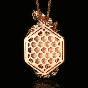 High Quality Eco-friendly <b>Copper</b> 14K Gold Filled Oval Cut 18*20 Imitation Geometric Pendant Necklace for Women - Product Image 6
