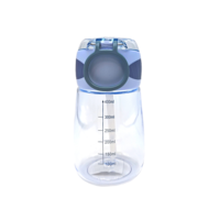 Gobelet à paille portable élégant et mignon de 400 ml, tasse en plastique de qualité alimentaire sans BPA pour un usage quotidien