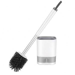 Brosse de nettoyage WC murale en TPR souple avec support – Brosse de toilette en silicone pour salle de bain - Product Image 1