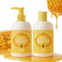 Kits de Soins Capillaires au Miel à Marque Blanche aux Acides Aminés, Shampoing et Après-Shampoing Anti-Pelliculaire Volumisant à la Propolis