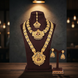 Wholesale Forming 14K 18K 24K Gold Filled <b>Mini</b> & Long Combo Necklaces Traditional Design Jewelry Set Brass Gold Fashion Jewelry - Product Image 4