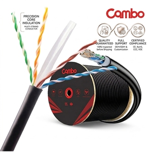<span class=keywords><strong>สาย</strong></span>เคเบิลเครือข่าย Kexint <span class=keywords><strong>CAT6</strong></span> UTP 305 ม./1000 ฟุต 4 คู่ 8 คอร์ <span class=keywords><strong>สาย</strong></span>แลนอีเธอร์เน็ต - Product Image 1