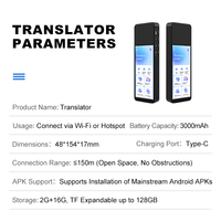 Écouteurs de traduction IA en temps réel, écouteurs traducteurs à oreille ouverte pour réunions de groupe et présentations