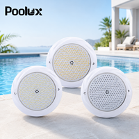 Projecteur LED pour piscine Poolux 100% résine, étanche IP68, PC RGB 18W 12V SMD2835, lampe sous-marine murale pour piscine
