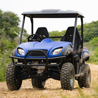 Véhicule utilitaire électrique 4 places 4x4 tout-terrain, buggy cargo côte à côte pour la jungle, la ferme, le ranch, le complexe hôtelier, homologué CEE COC