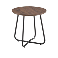 Nouvelle conception 2026 Quantité minimale de commande 30 pièces Vente en gros d'usine Table d'appoint moderne simple avec plateau en MDF et pieds en métal Table de canapé Montage facile Meubles d'intérieur pour salon
