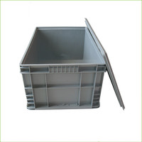 Boîtes de rangement en plastique pliables, empilables et emboîtables avec logo personnalisé, boîtes logistiques multifonctions