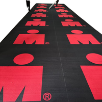 Tapis de course personnalisé imprimé pour l'extérieur, en polyester non tissé, antidérapant, pour la ligne d'arrivée de marathon, triathlon et événements sportifs