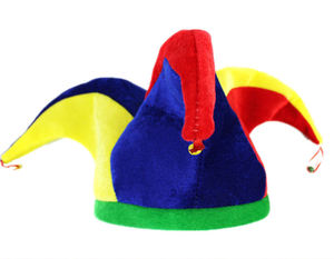Chapeau de bouffon avec cloche, chapeau de <span class=keywords><strong>cirque</strong></span>, chapeau de bouffon coloré pour Halloween, fête, cosplay, costume de clown, accessoires de déguisement - Product Image 4