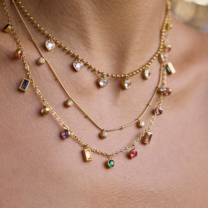 Collana Sottile Minimalista Placcata Oro 18K in Acciaio Inossidabile Anallergico - Product Image 4