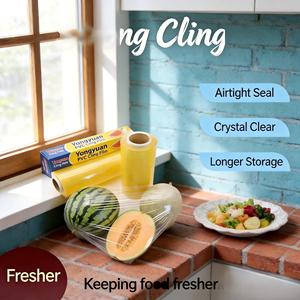<span class=keywords><strong>Film</strong></span> alimentaire transparent en PVC de qualité alimentaire, rouleau de <span class=keywords><strong>film</strong></span> plastique écologique, <span class=keywords><strong>film</strong></span> de conservation non toxique pour la viande, les fruits de mer et la restauration - Product Image 2