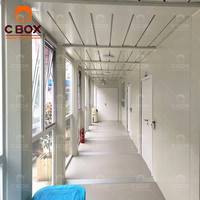 Cabines d'isolement infectieux préfabriquées pour hôpital mobile Cbox, montage facile, clinique d'hôpital d'urgence, maison conteneur en kit
