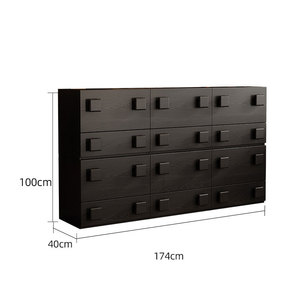 Aparador de madera de pino reciclado para sala de estar, diseño elegante de muebles de acento para uso doméstico o hotelero - Product Image 6