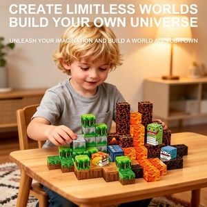 Bloques de Construcción Magnéticos al por Mayor, Juguete STEM de Dinosaurios para Preescolares, Set de Construcción de Cubos de Píxeles 3D, Precio al por Mayor - Product Image 3