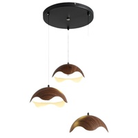Lampe de table vintage en bois de noyer style mid-century, LED, double usage, à suspendre ou à poser, pour restaurant, salon de thé, bar