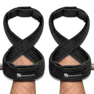 Correa de Levantamiento de Pesas en Forma de 8, Unisex, Acolchada de Neopreno y Algodón, Antideslizante, Diseño Ligero, Color y Logotipo Personalizables, para Entrenamiento de Fuerza en el Gimnasio - Product Image 1