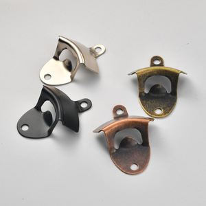 Wall <b>Mounted</b> Bottle Opener Iron Antique Bronze Black Silver Red Bronze Durable Flat Shape - Product Image 3