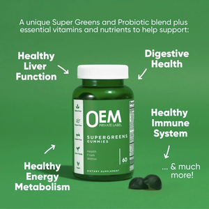 Gummies Super Greens avec Probiotiques et Vitamines B12, <span class=keywords><strong>Acide</strong></span> <span class=keywords><strong>Folique</strong></span>, Soutien Digestif et Immunitaire, Adapté au Régime Céto, à Base de Plantes - Product Image 4