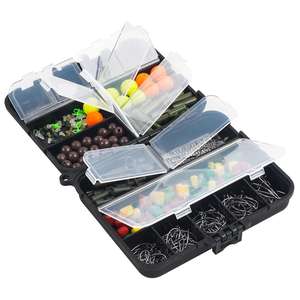 300 pièces Kit de matériel de pêche à la <span class=keywords><strong>carpe</strong></span> comprenant des crochets à changement <span class=keywords><strong>rapide</strong></span> émerillons crochet perles d'arrêt Boilie appât vis Clips de sécurité - Product Image 4