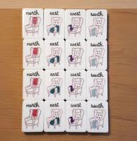 Jeu de Mahjong Américain Peint à la Main, 160 Tuiles Acryliques, Pliable, Portable, Luxe Moderne, Divertissement