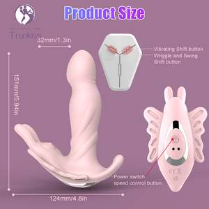 Vibrador portátil de mariposa, productos para adultos, juguetes para adultos, vibración de 9 frecuencias, juguete sexual femenino que se mueve, vibrador portátil - Product Image 2