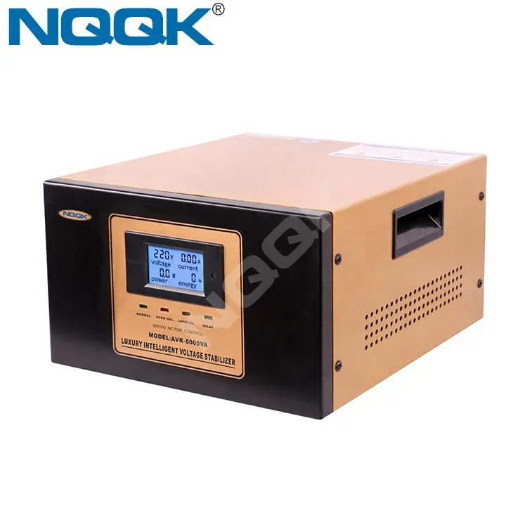 Nqqk 5000VA 5kw 5000วัตต์S Ervo AVR acควบคุมแรงดันไฟฟ้าควบคุมแรงดันไฟฟ้าสำหรับอุปกรณ์การทดสอบ